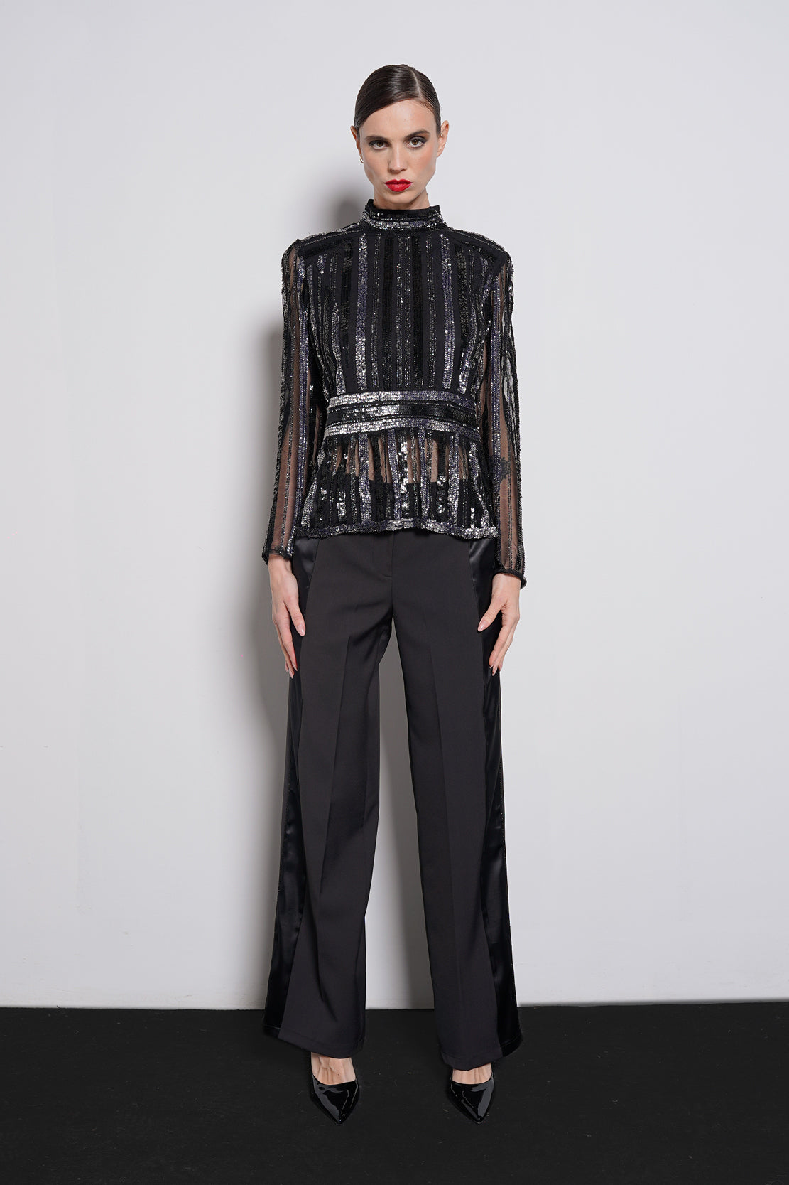 Blusa full paillettes