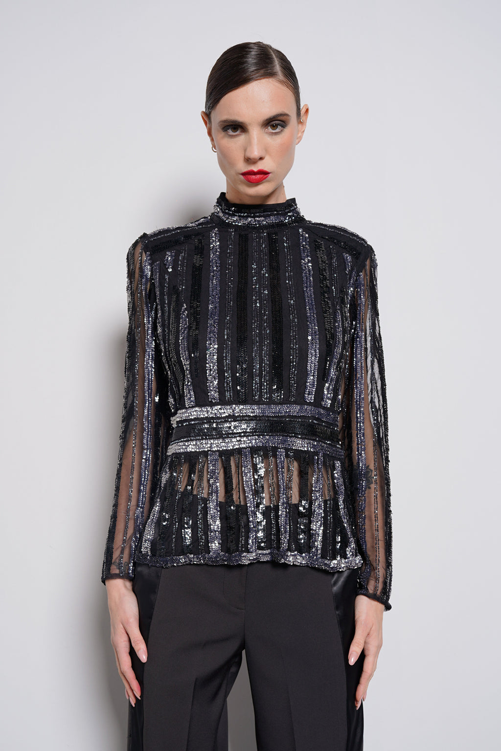 Blusa full paillettes