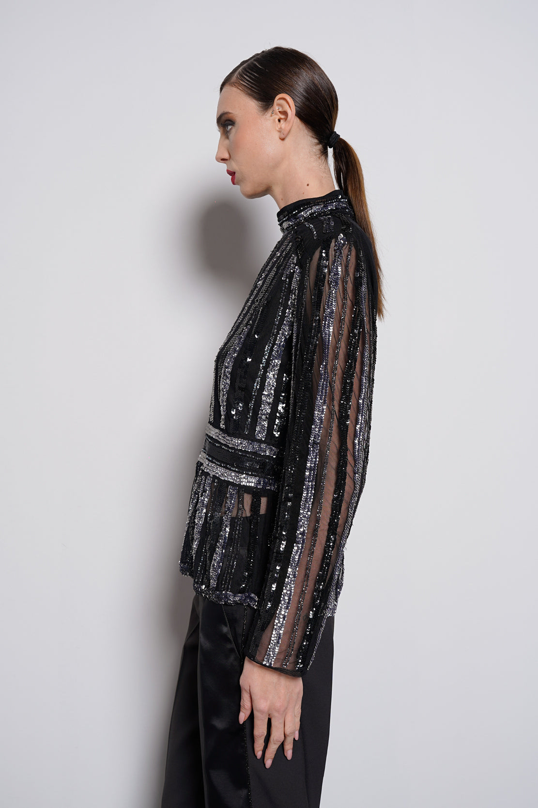 Blusa full paillettes