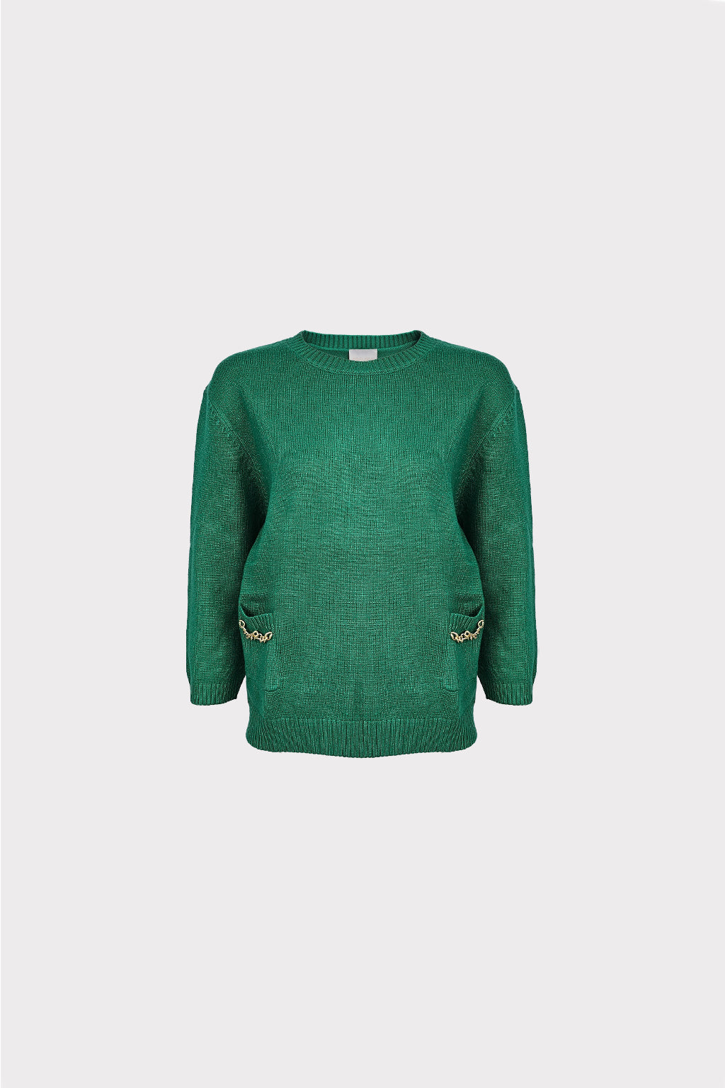 Pullover in maglia con dettaglio catena