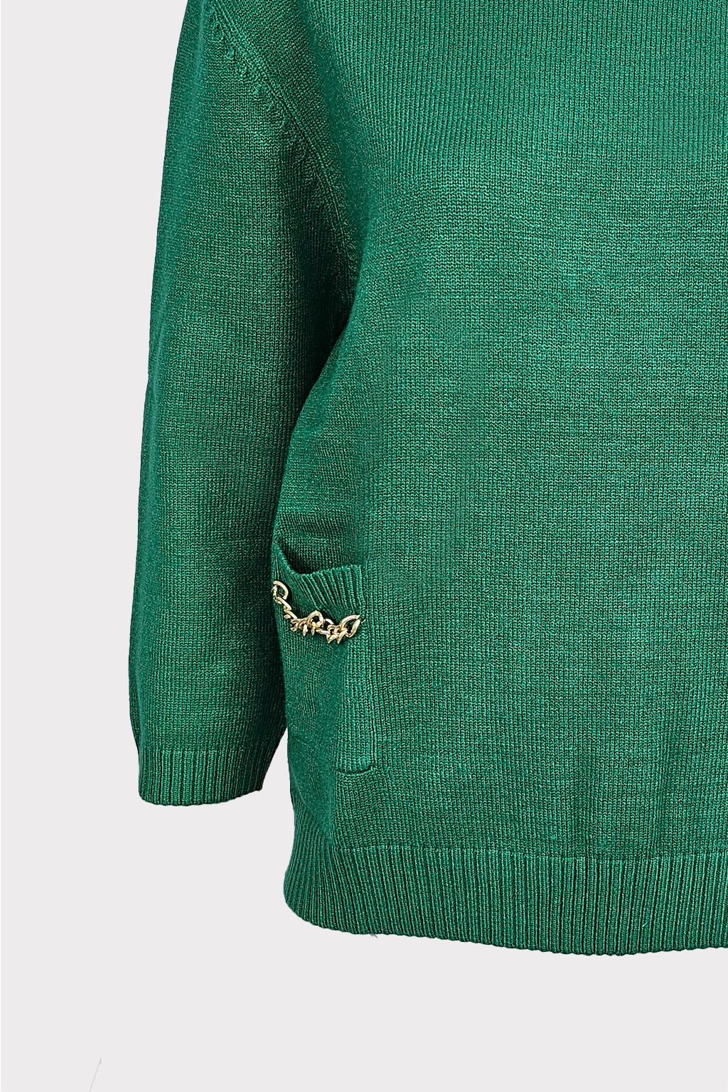 Pullover in maglia con dettaglio catena