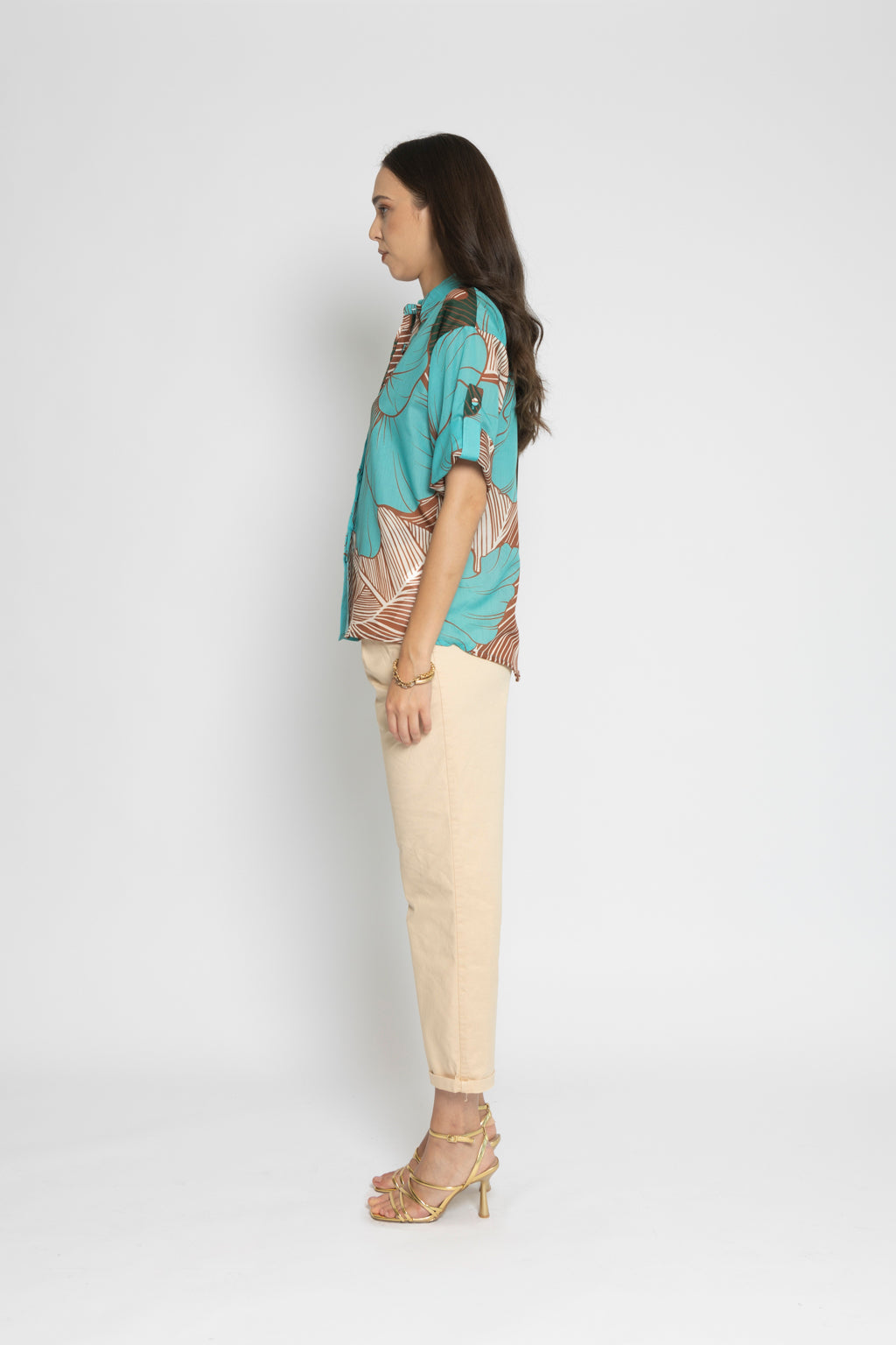 Camicia fantasia ibiscus
