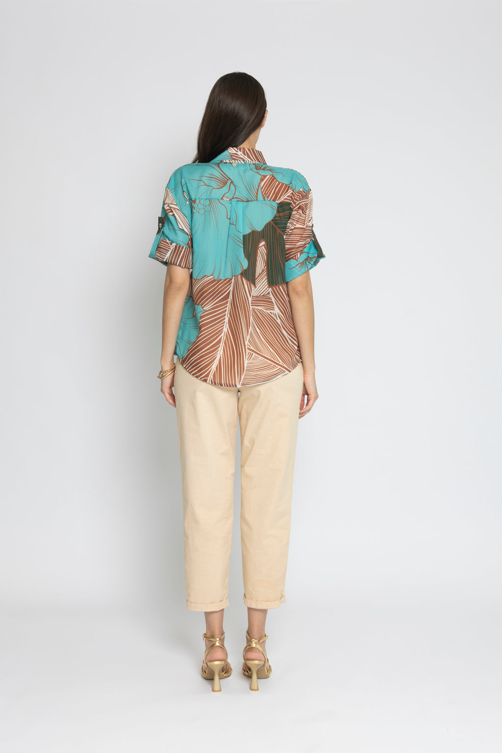 Camicia fantasia ibiscus