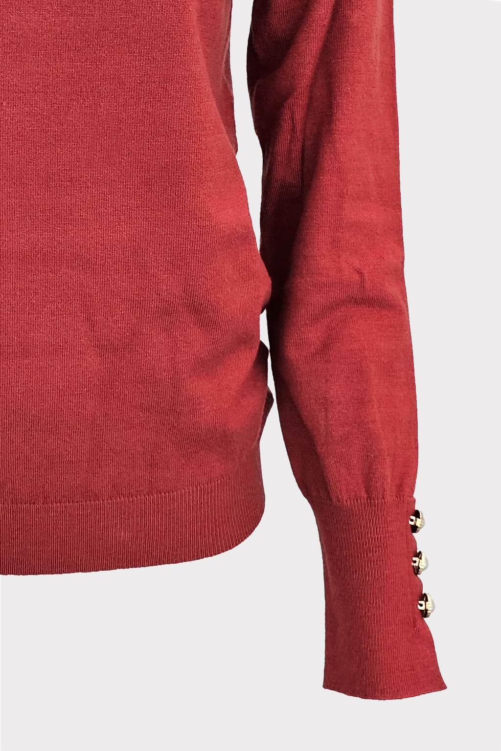 Lupetto in maglia basic con bottoni