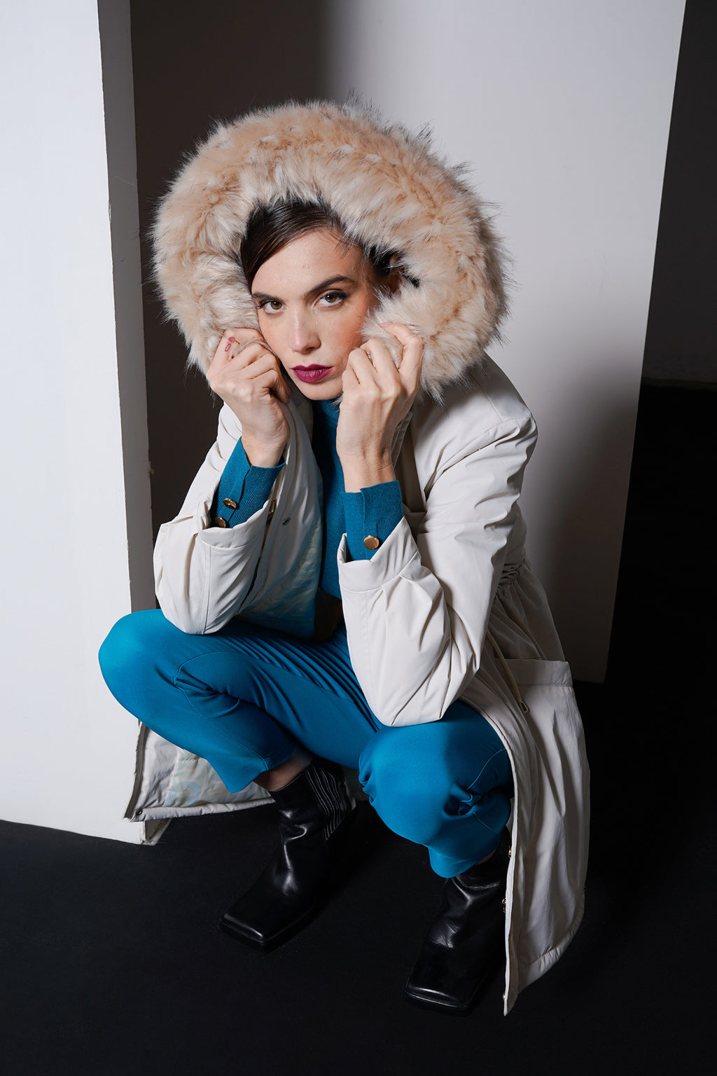 Parka con cappuccio