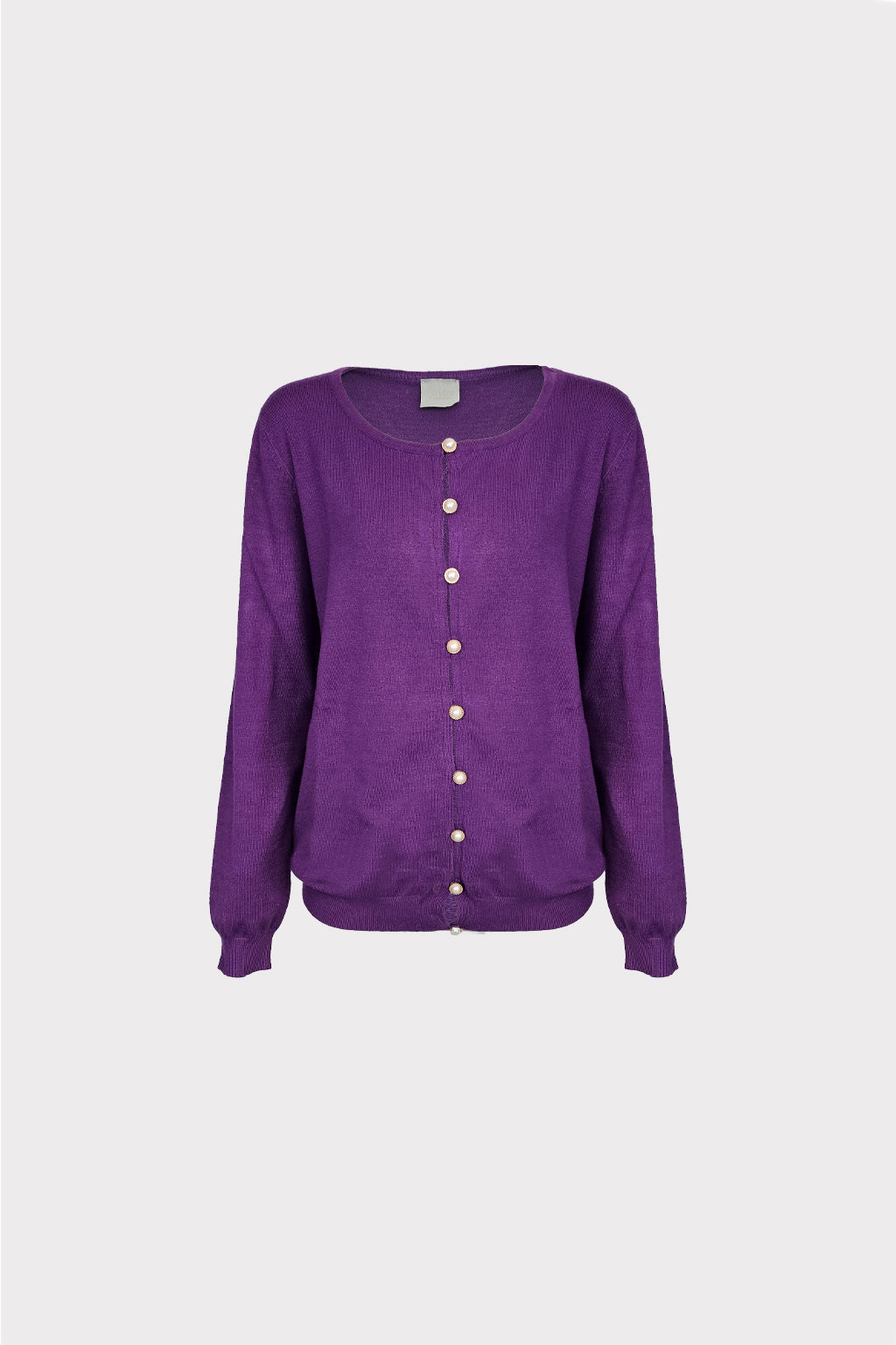 Cardigan in maglia basic con bottoni