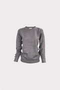 Girocollo in maglia basic con bottoni
