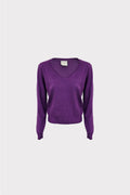 Pullover scollo a V in maglia basic
