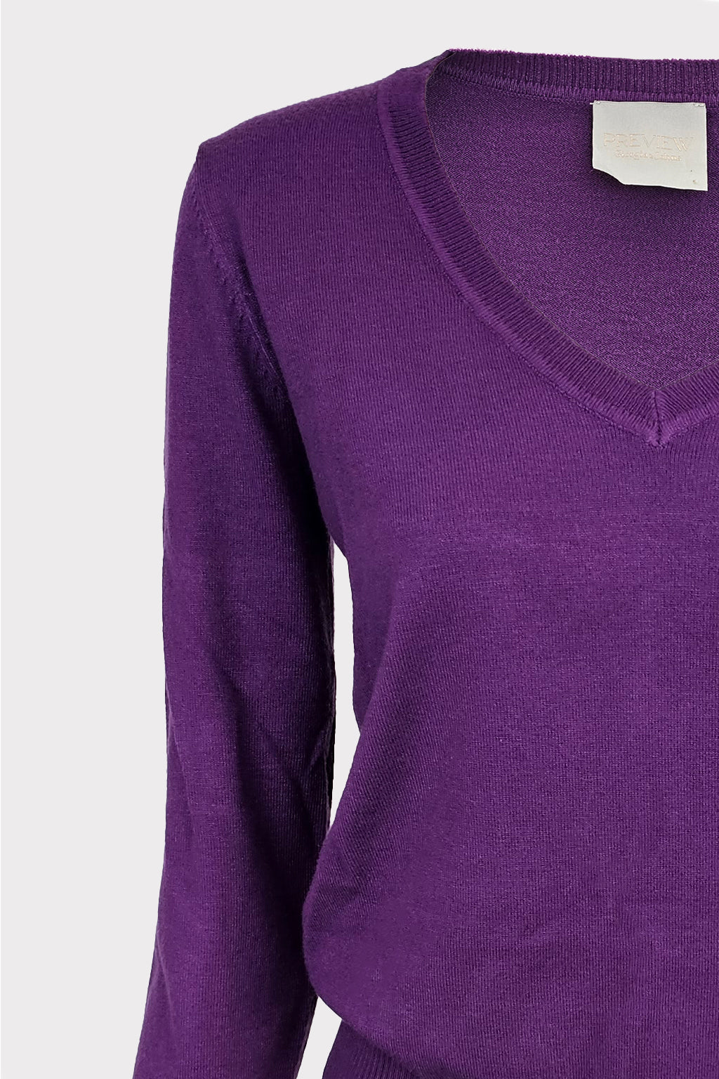 Pullover scollo a V in maglia basic