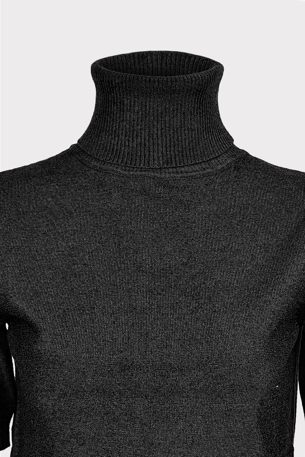 Lupetto in maglia basic mezzamanica