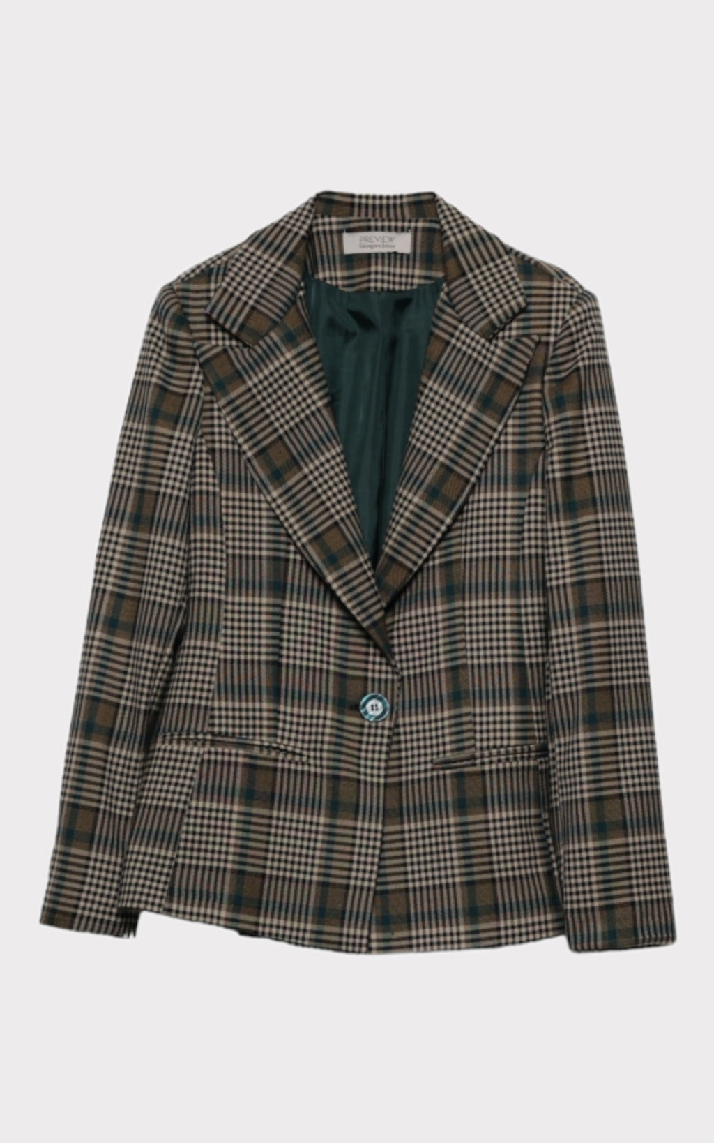 Giacca check monopetto