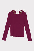 Maglia a coste con catena