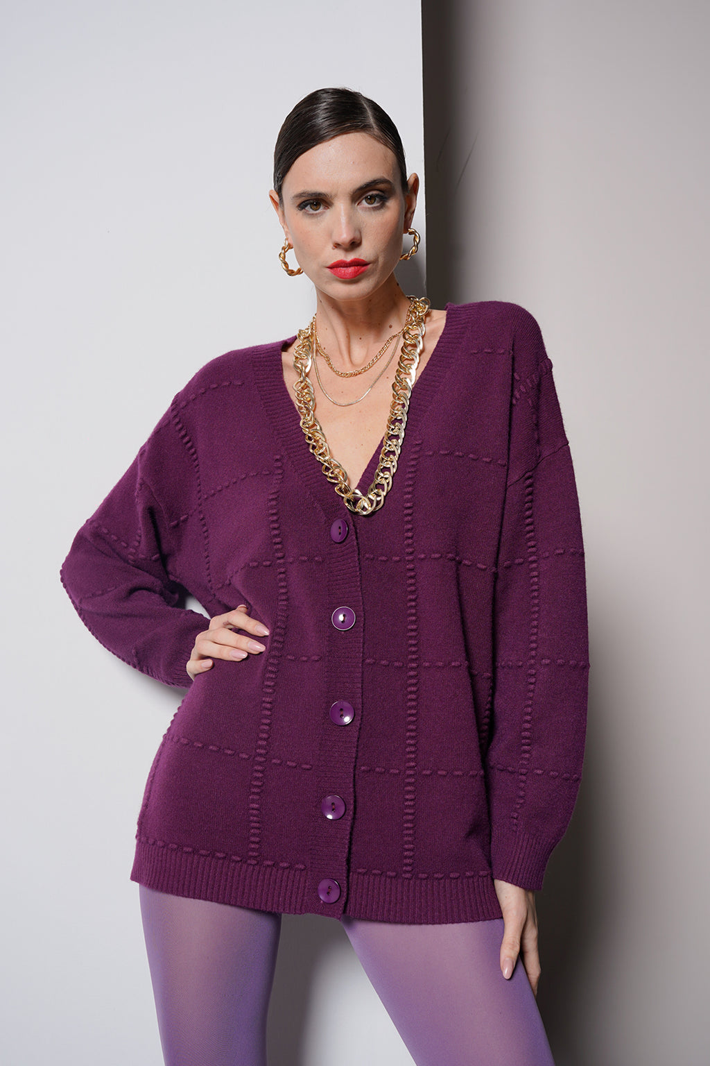 Cardigan over