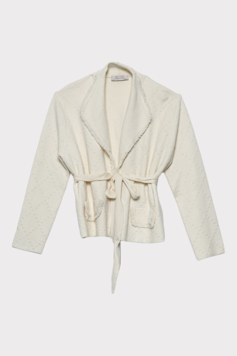 Cardigan con fusciacca