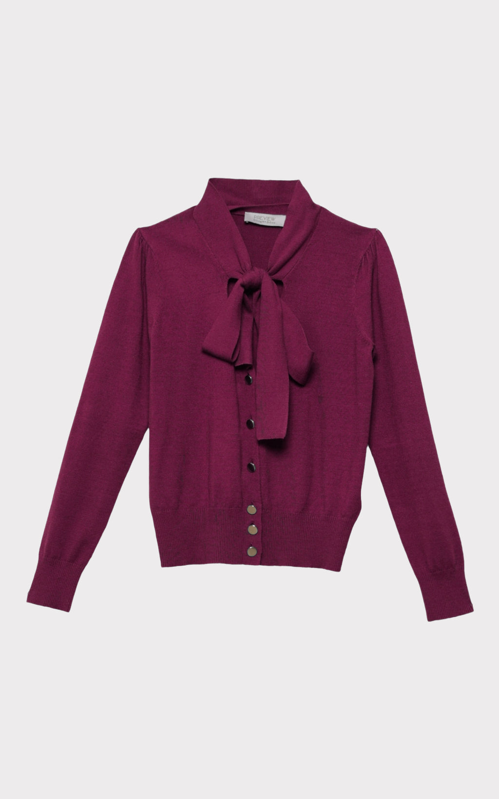 Cardigan in maglia con fusciacca