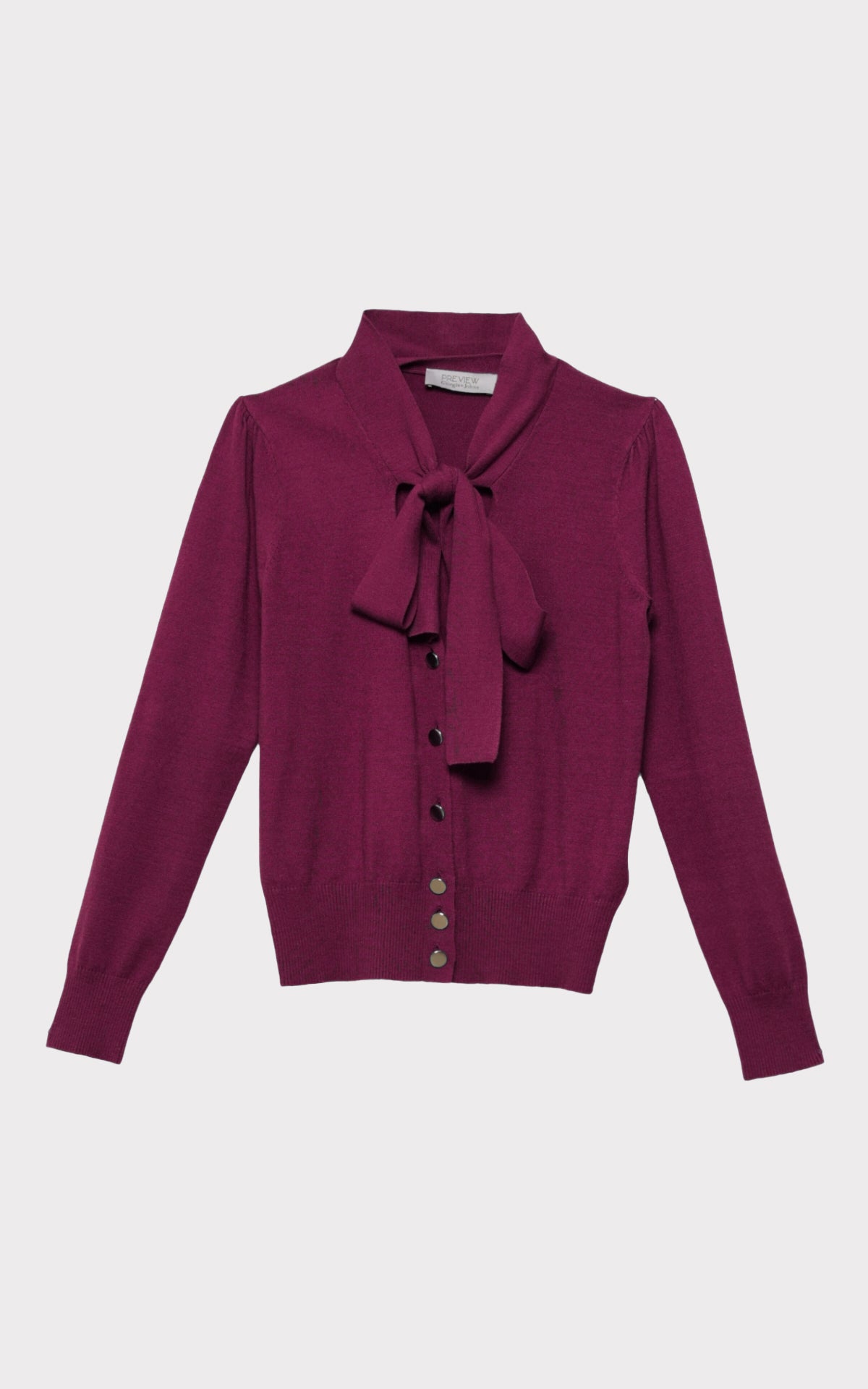 Cardigan in maglia con fusciacca
