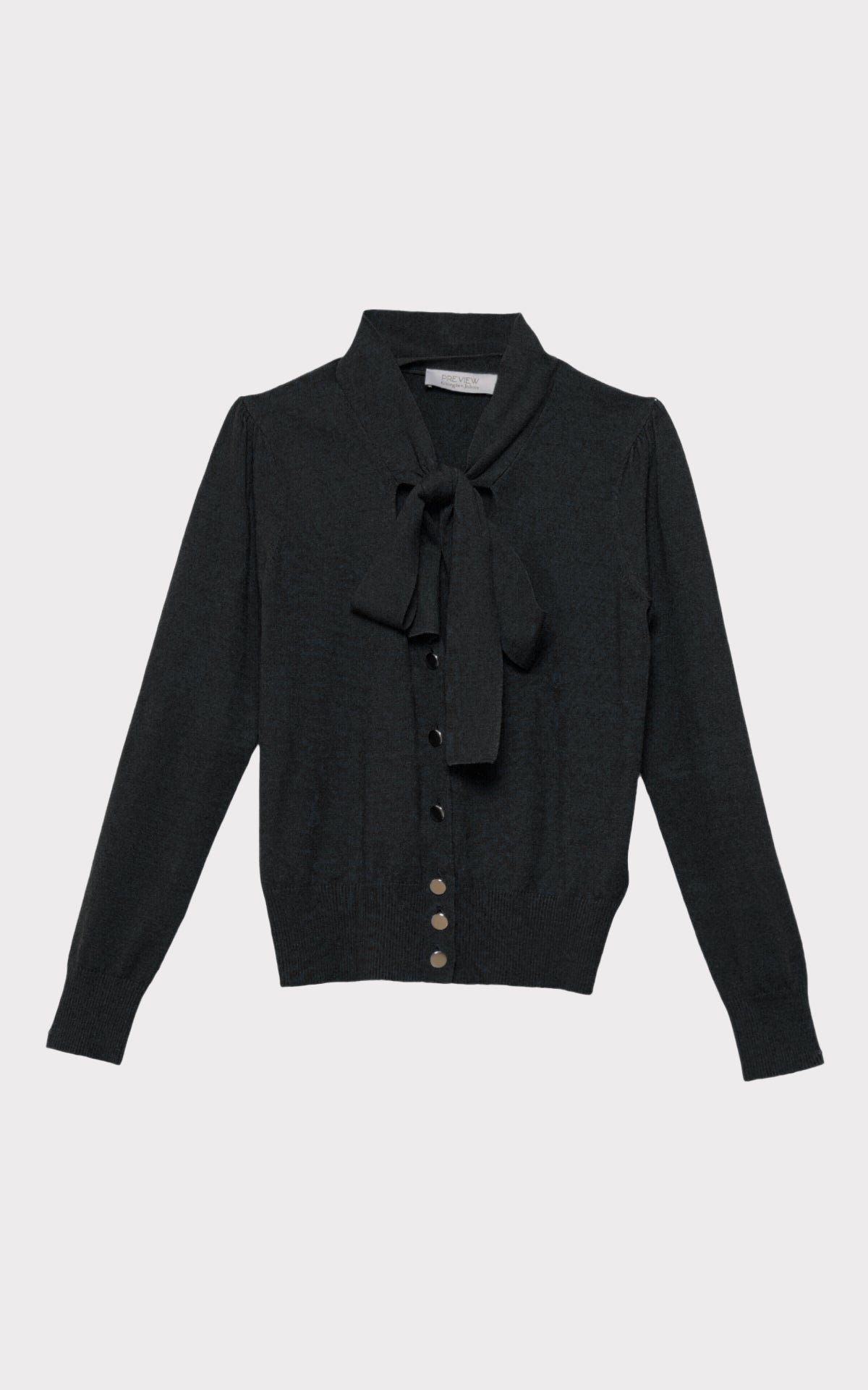 Cardigan in maglia con fusciacca