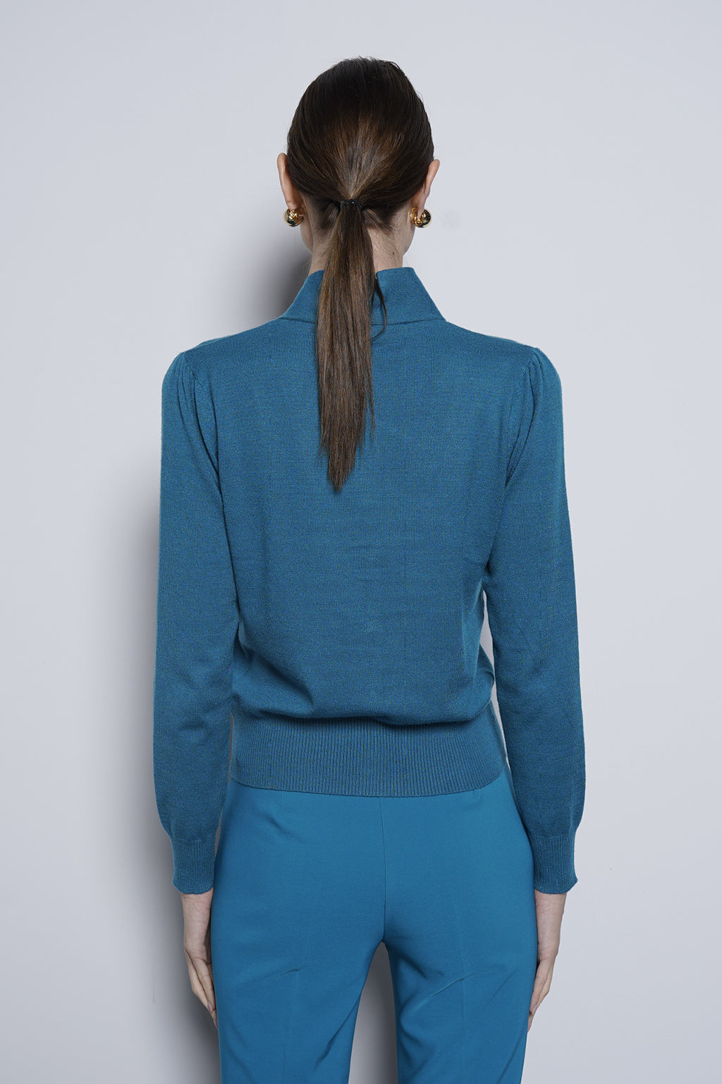 Cardigan in maglia con fusciacca