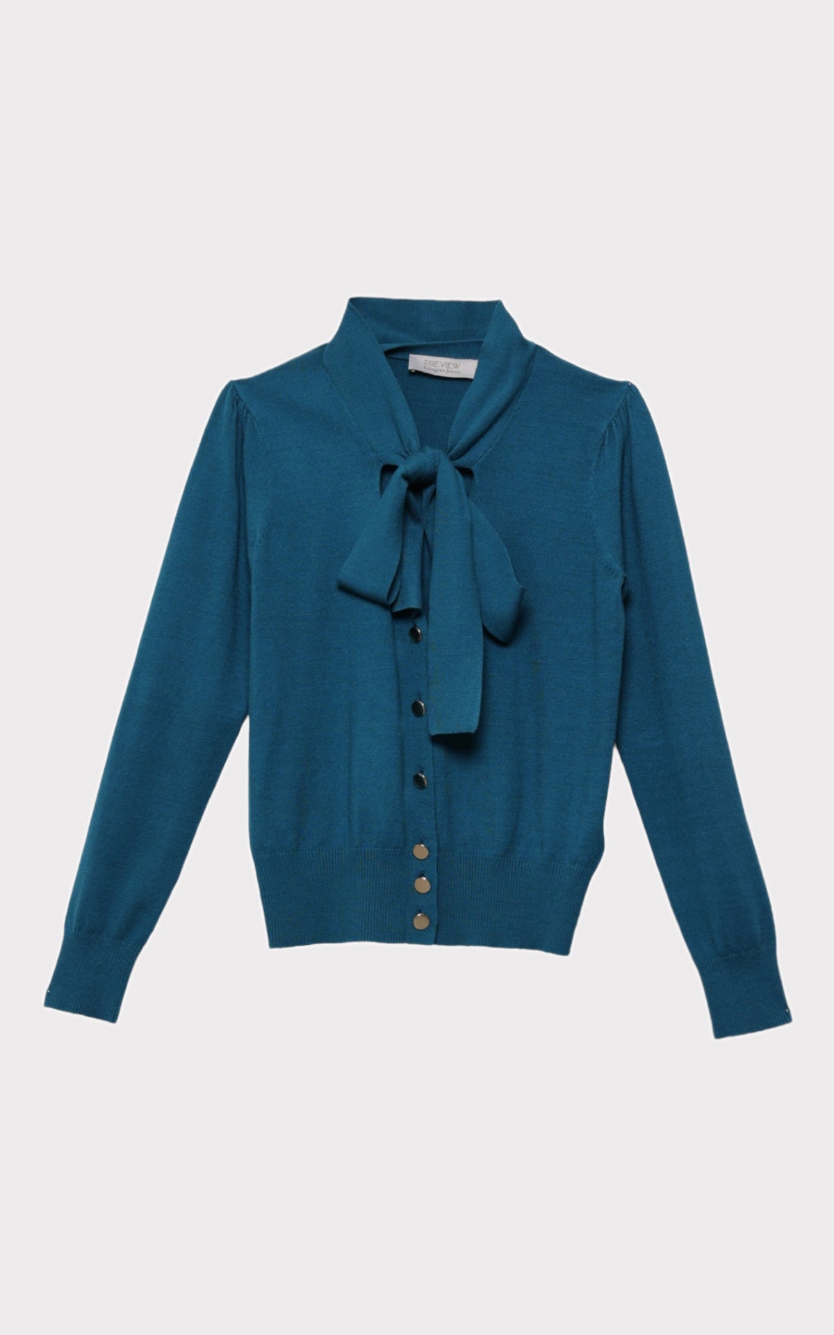 Cardigan in maglia con fusciacca