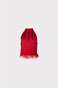 Top con piume
