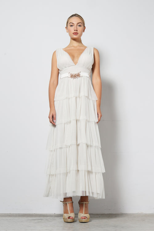 Abito tulle multibalze