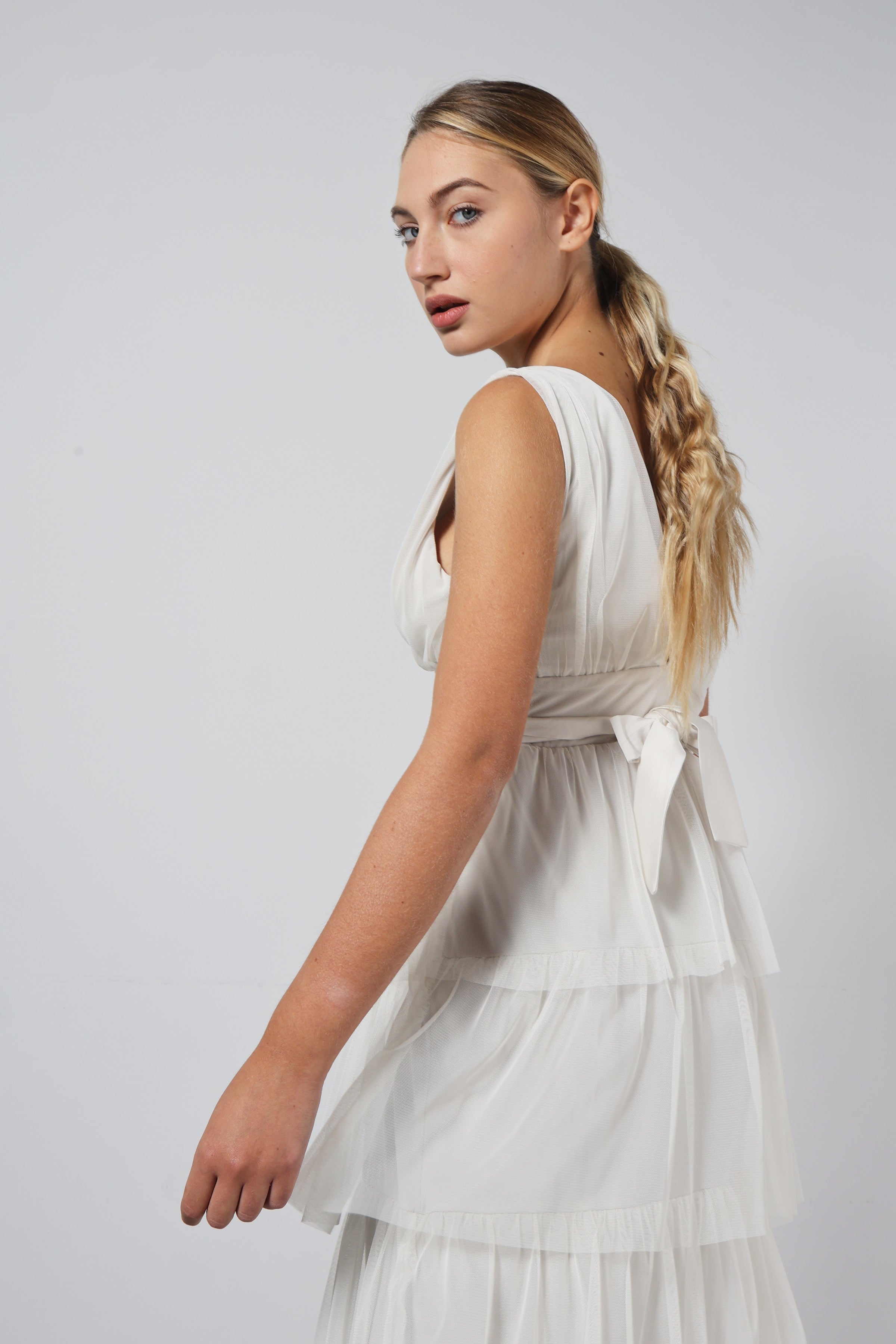 Abito tulle multibalze
