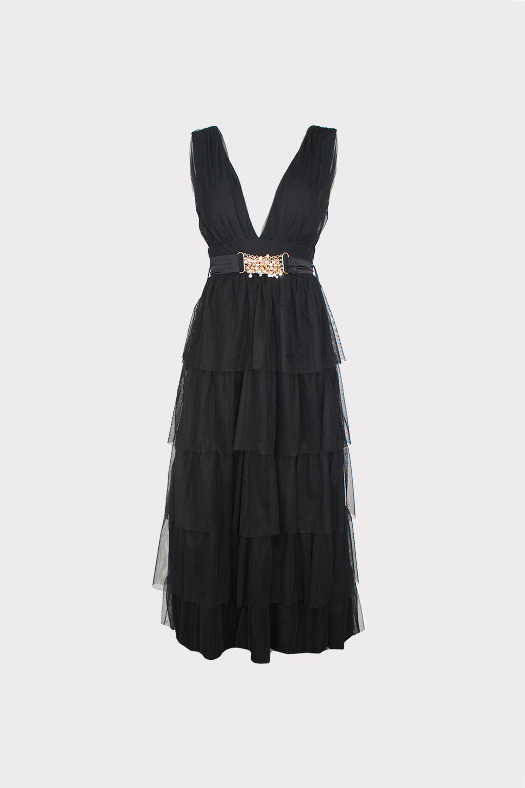 Abito tulle multibalze