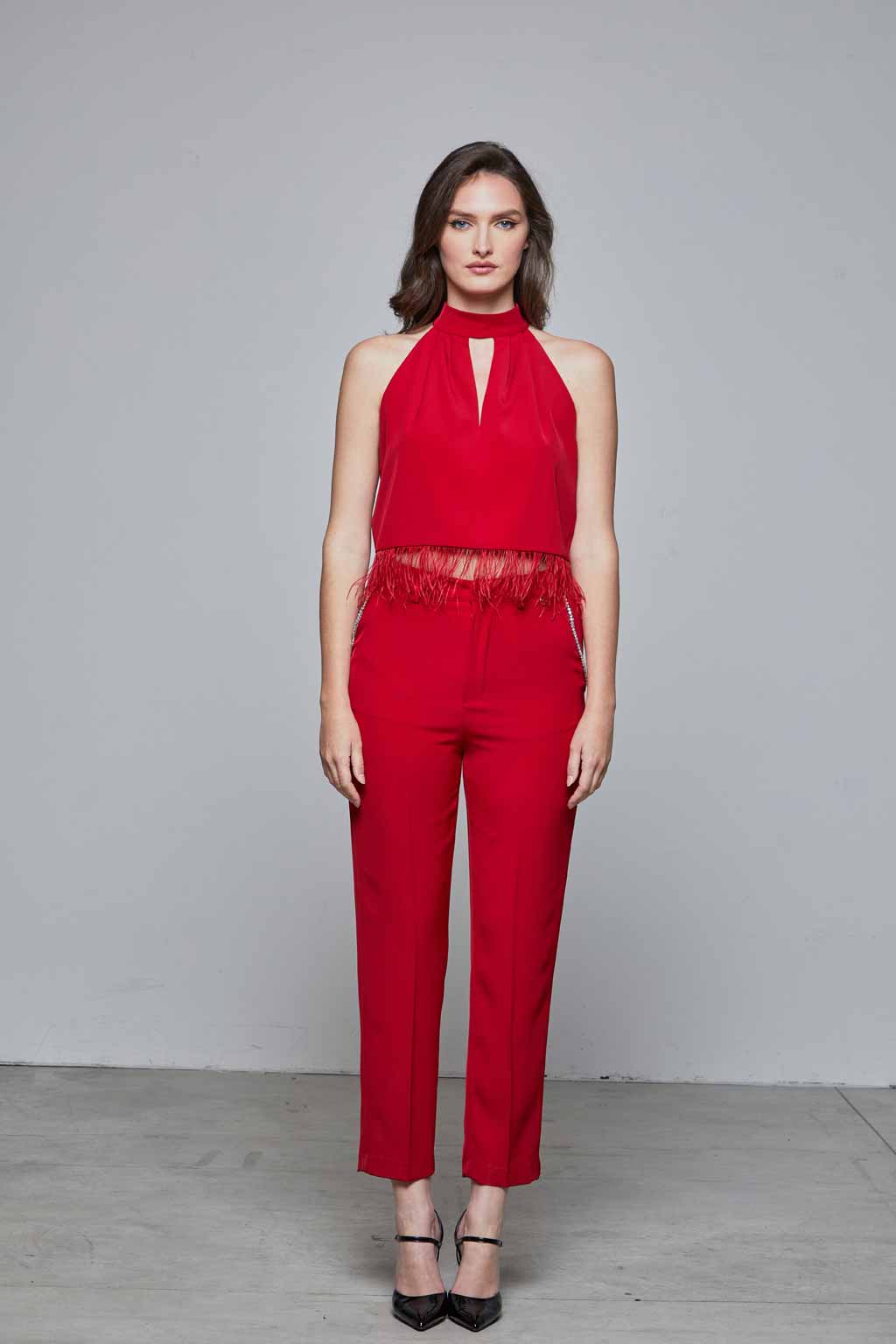 Pantalone dettaglio strass