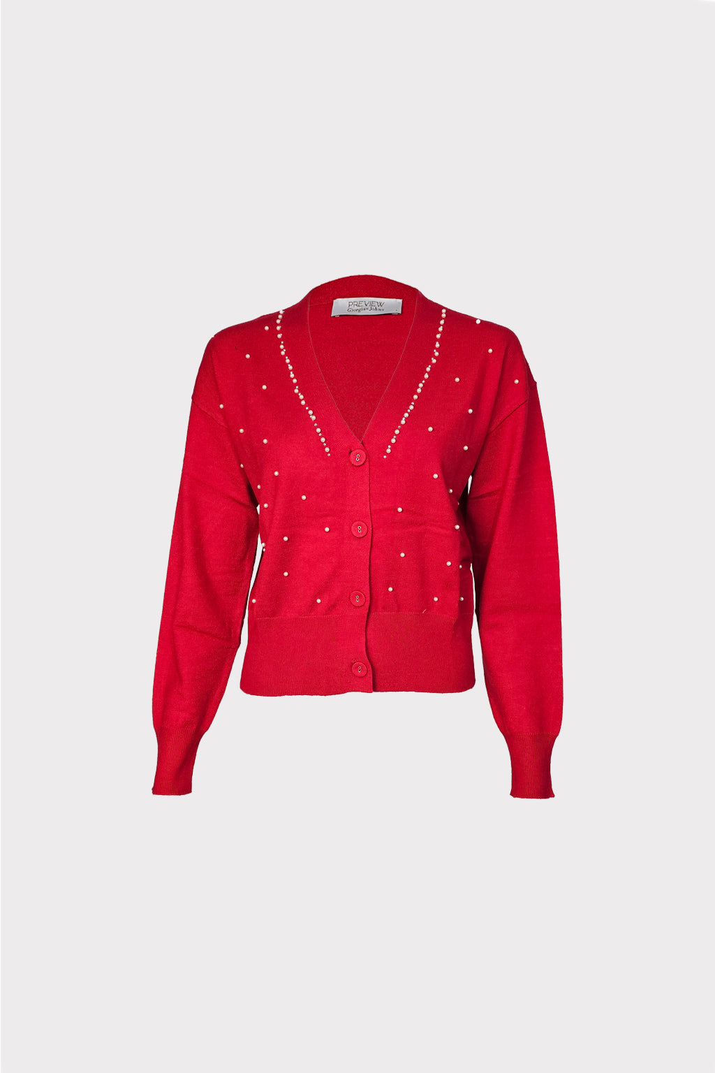 Cardigan con applicazioni