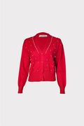 Cardigan con applicazioni