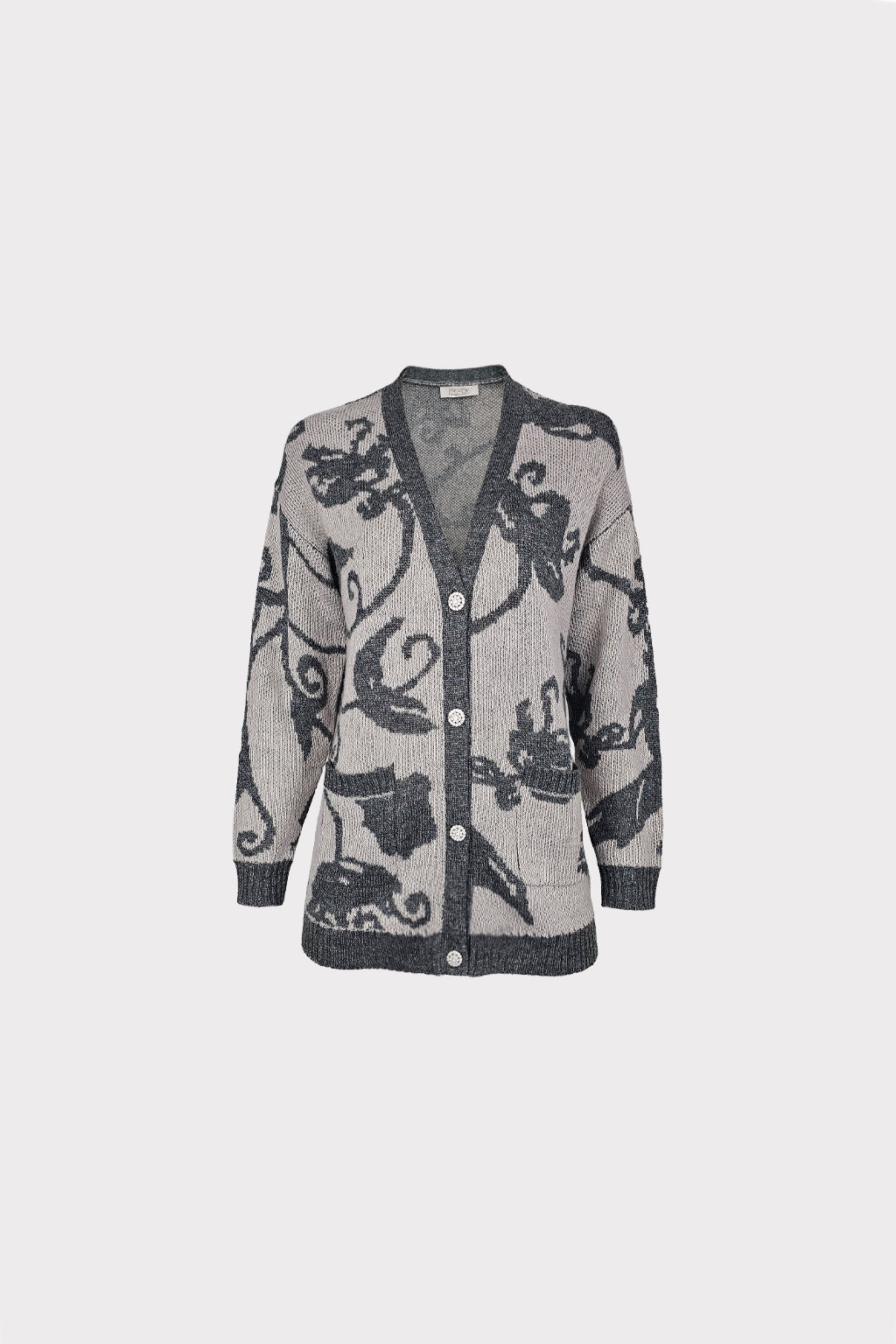 Cardigan jacquard