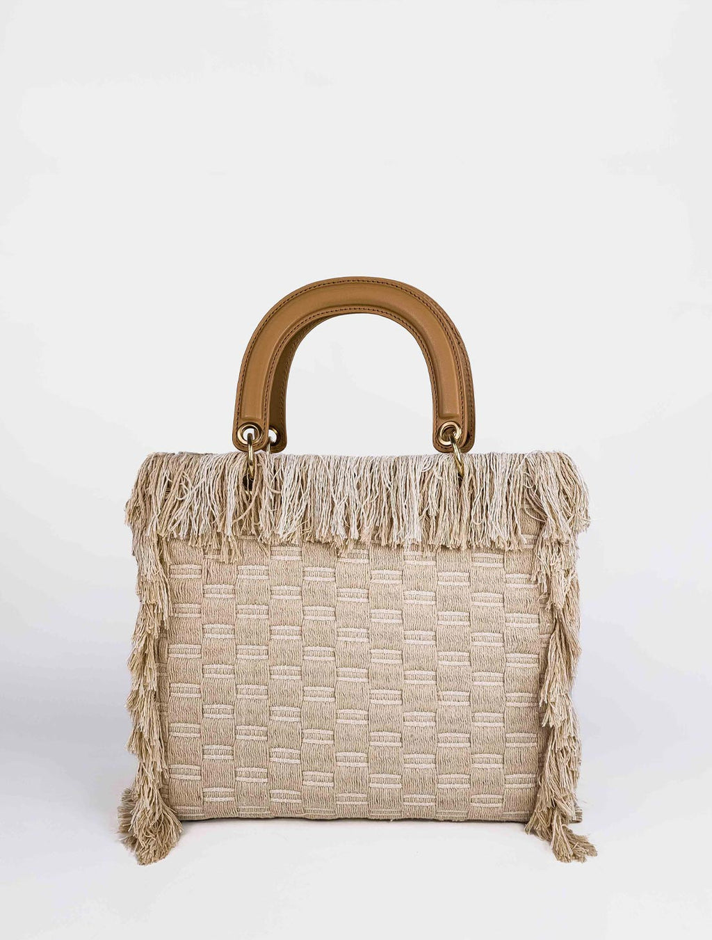 Borsa squadrata frange