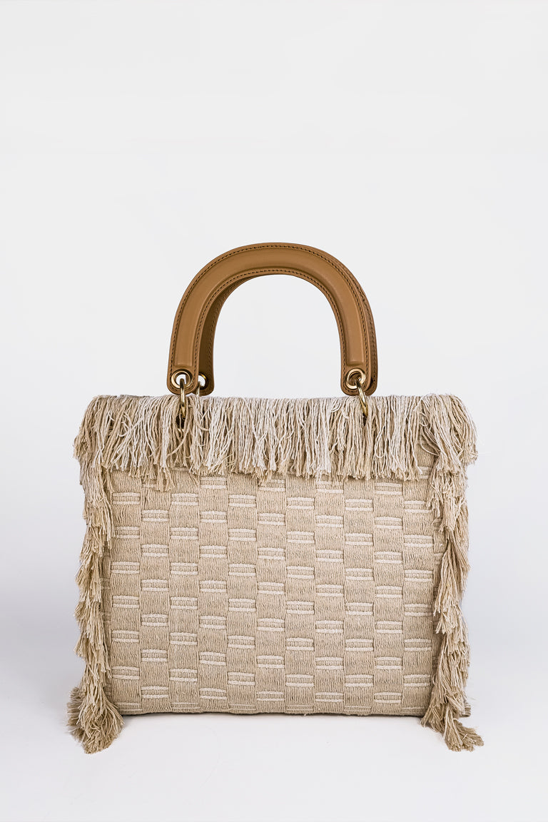 Borsa squadrata frange