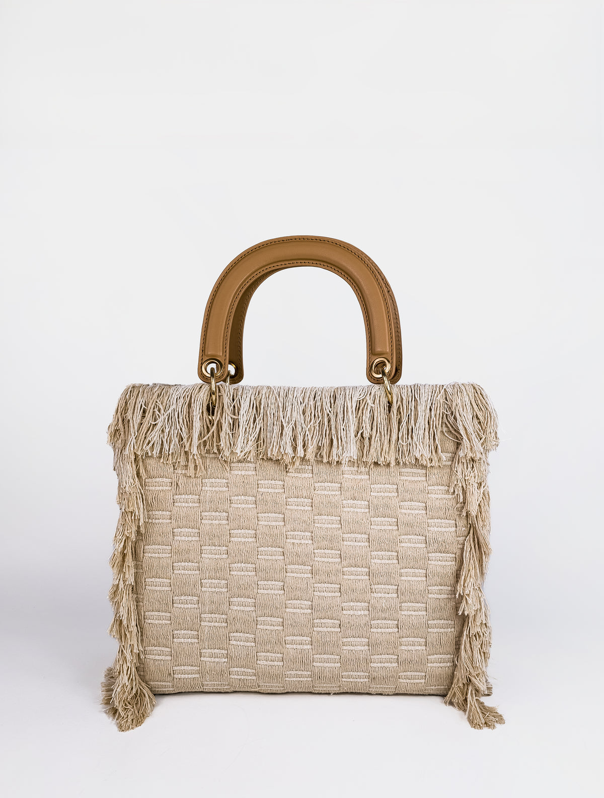 Borsa squadrata frange