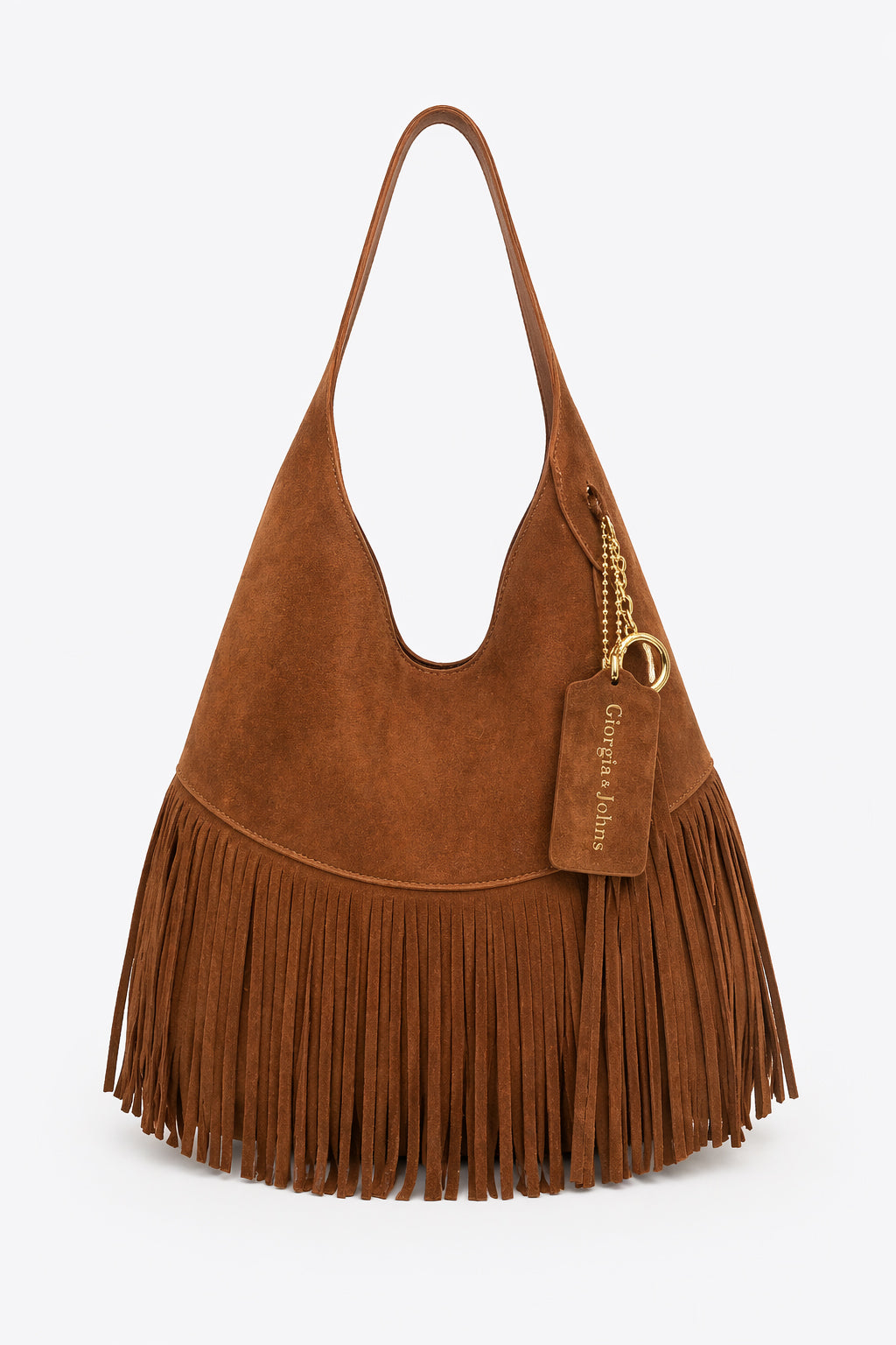 Borsa suede con frange
