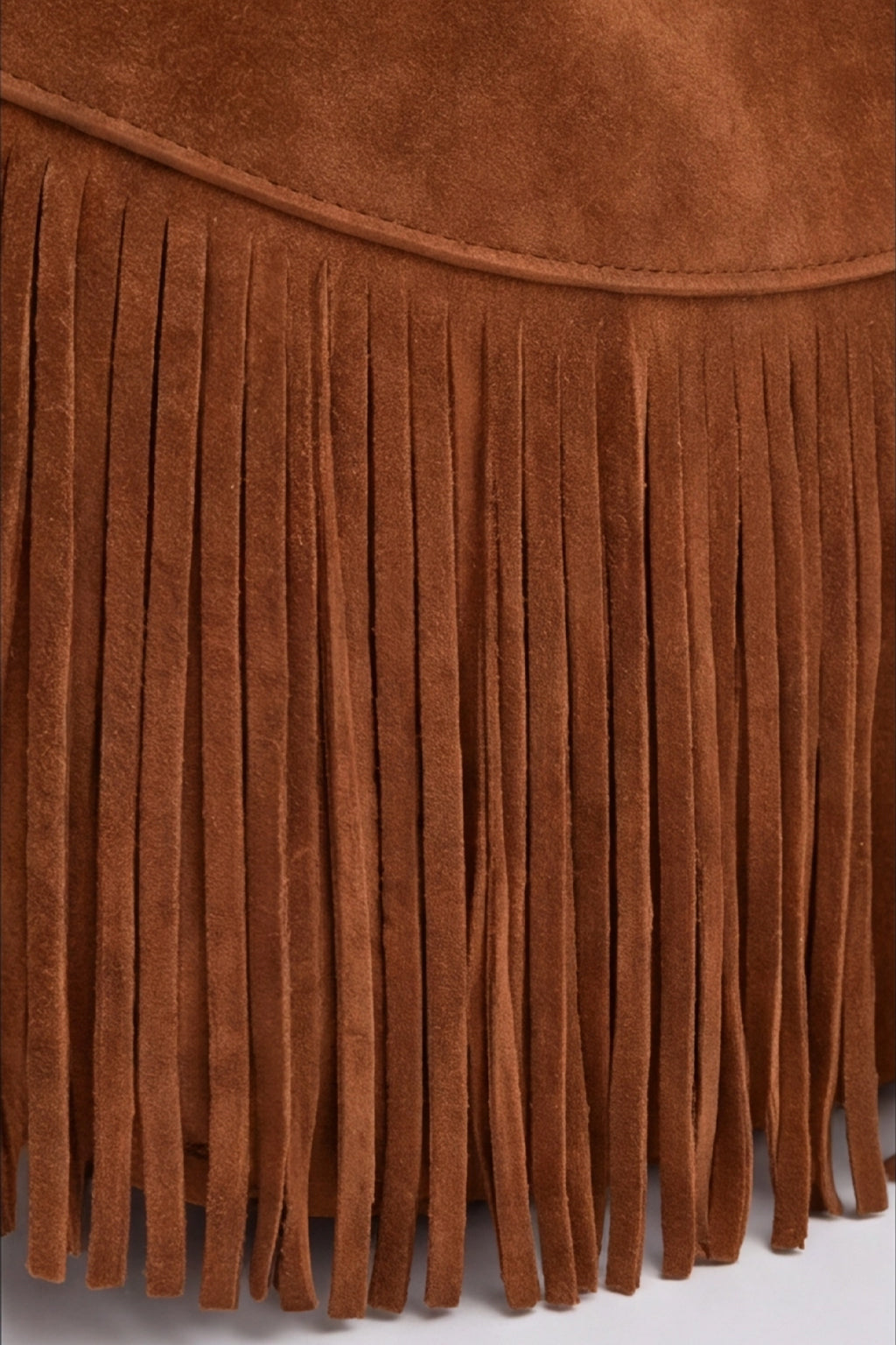 Borsa suede con frange