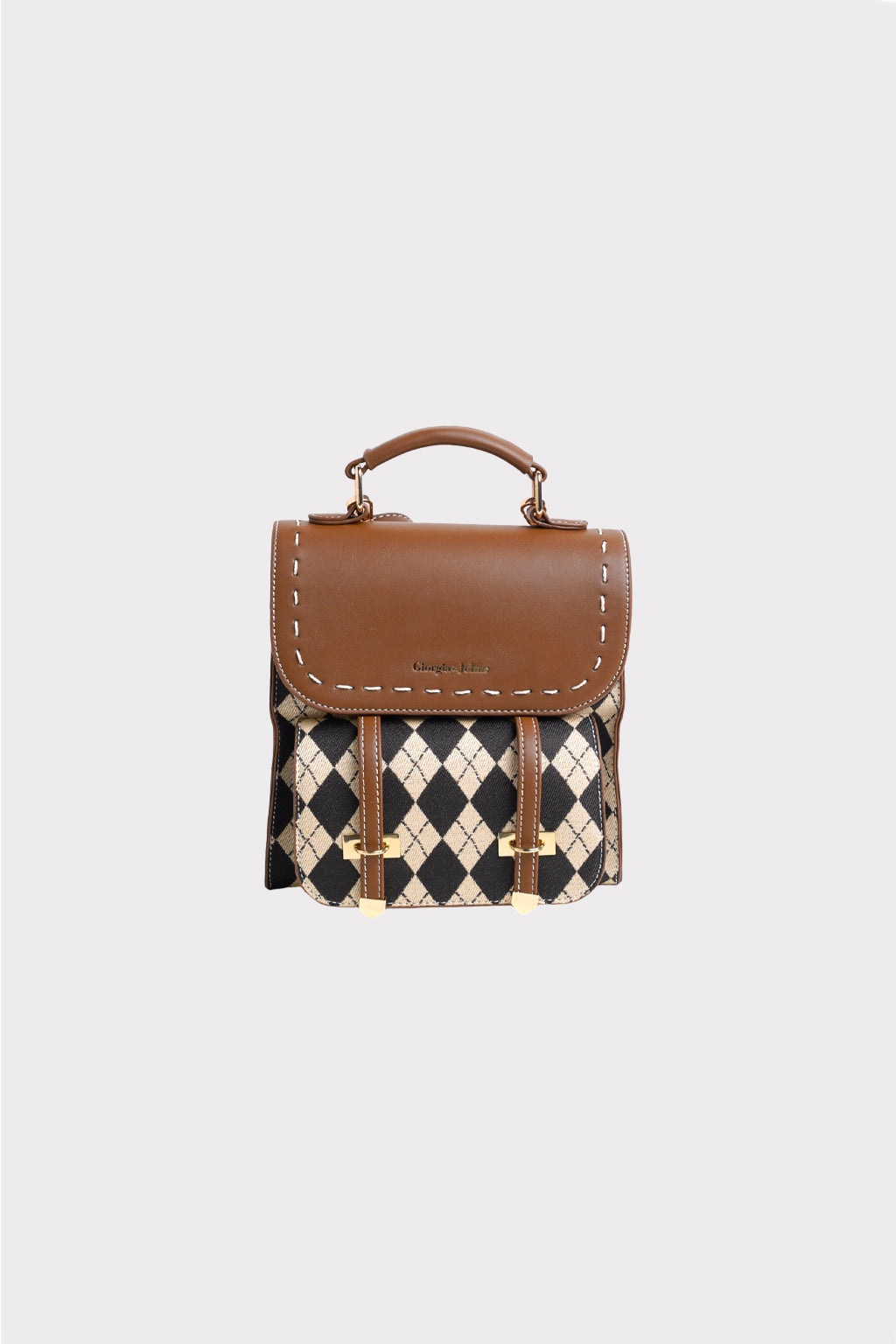 Zaino-borsa patta a contrasto