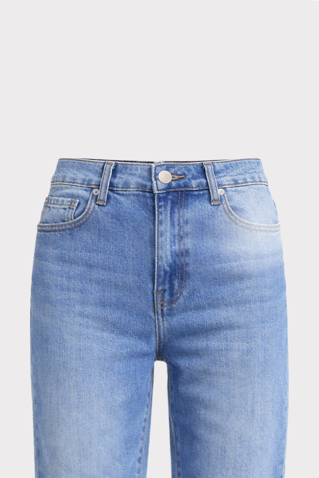 Jeans straight fit vita alta