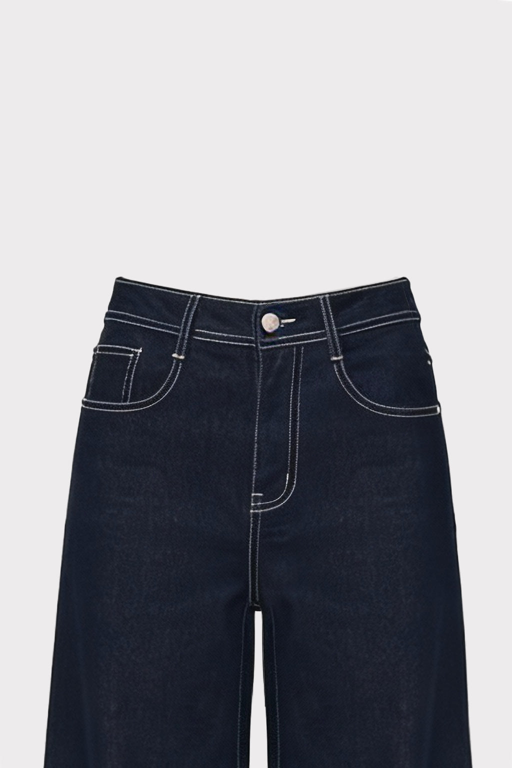 Jeans denim scuro wide leg