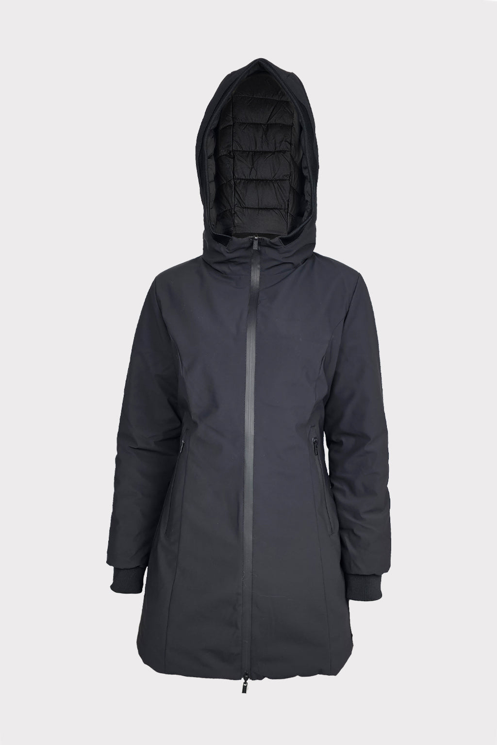 Piumino double face lungo