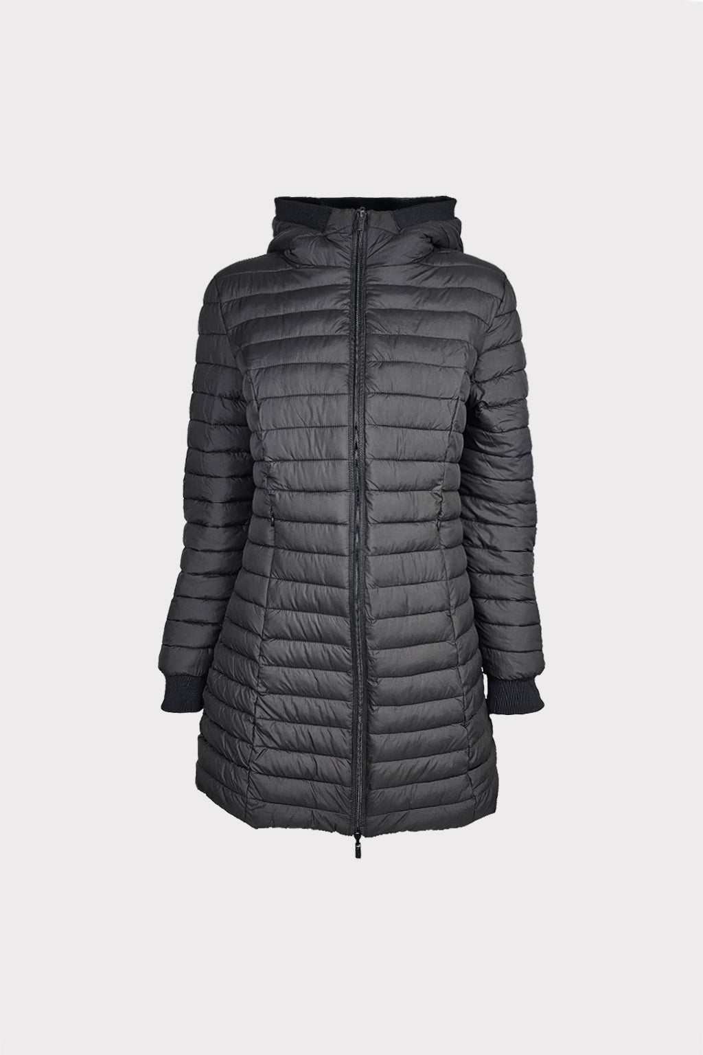 Piumino double face lungo