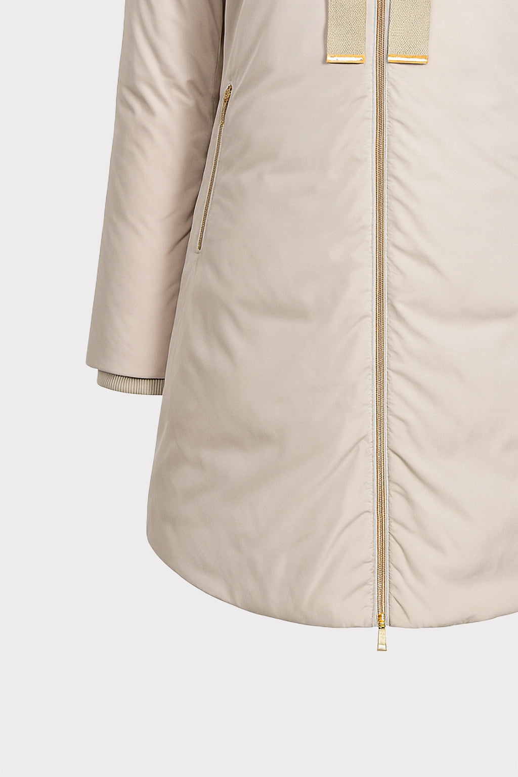 Parka imbottito collo similpelliccia