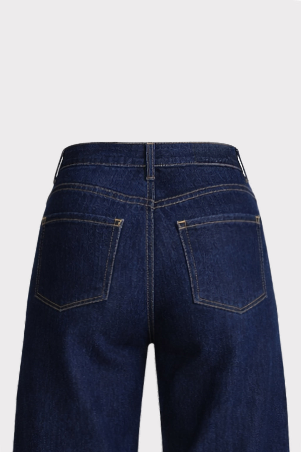 Jeans palazzo lavaggio rinse