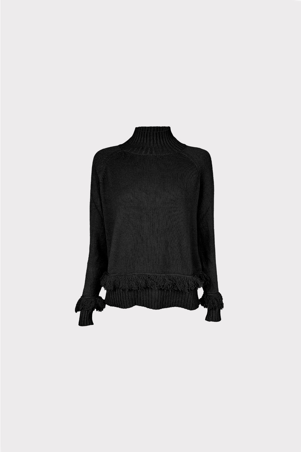 Maglia polsi e orlo frangia