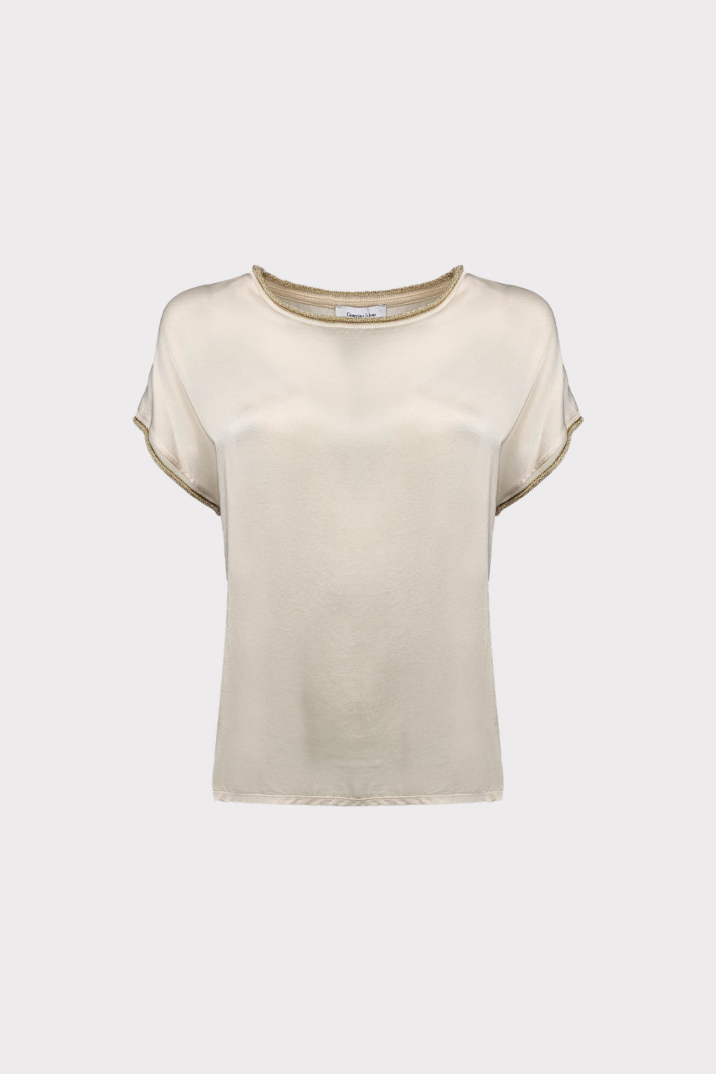 T-shirt collo ricciolo