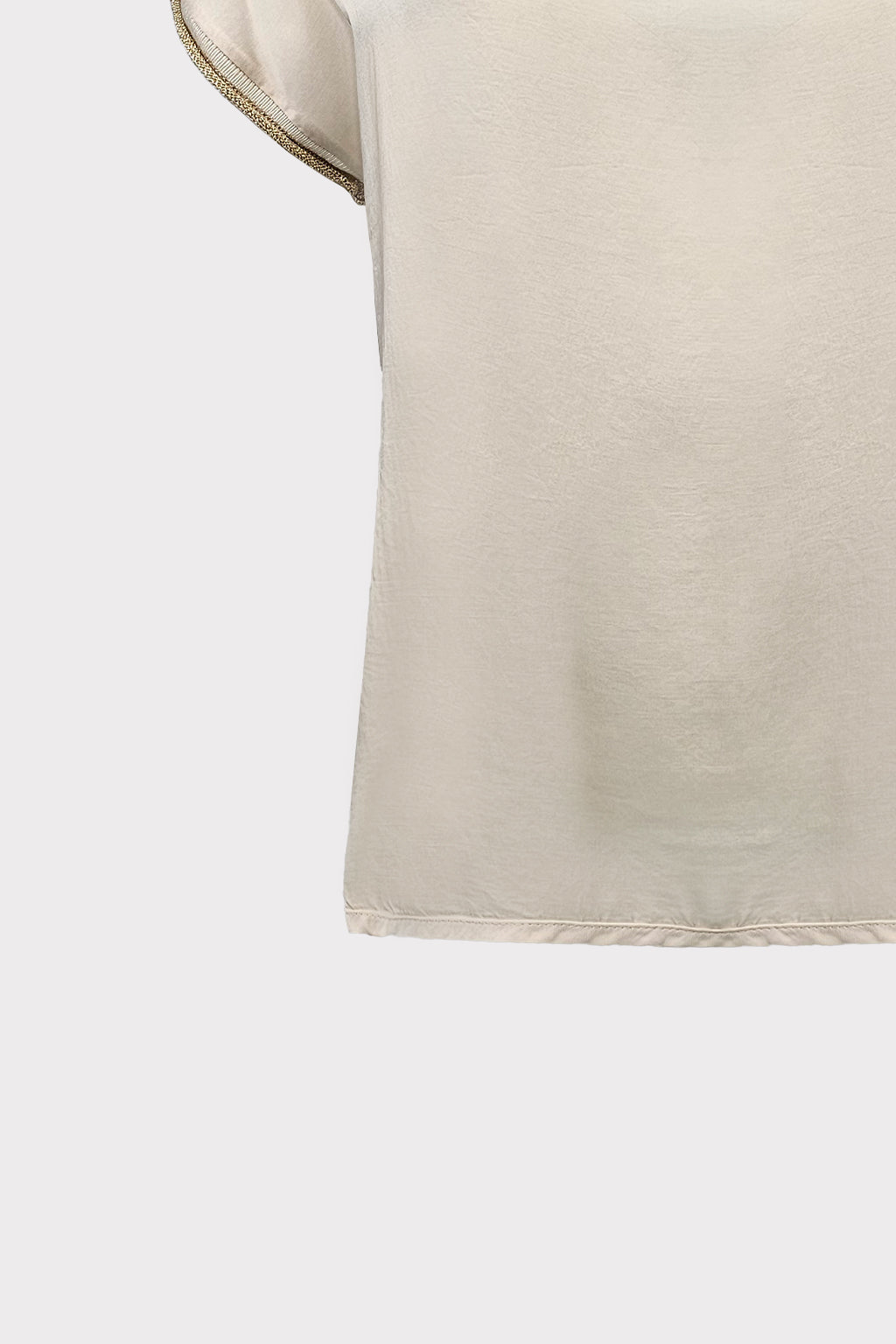 T-shirt collo ricciolo
