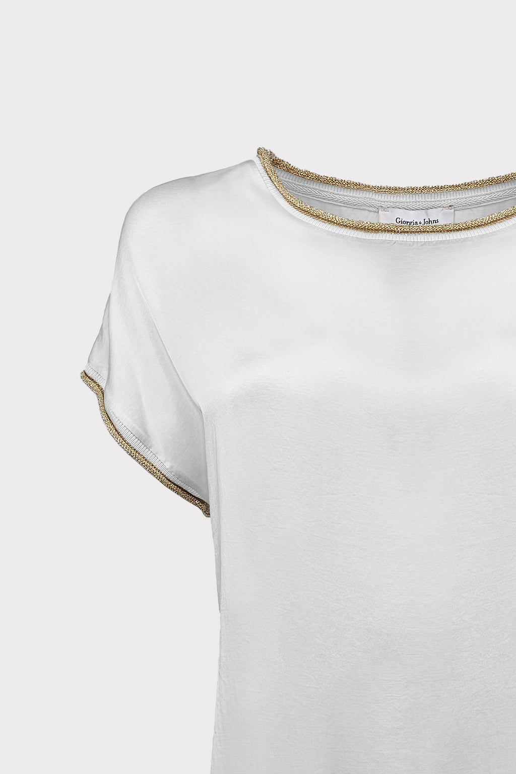T-shirt collo ricciolo