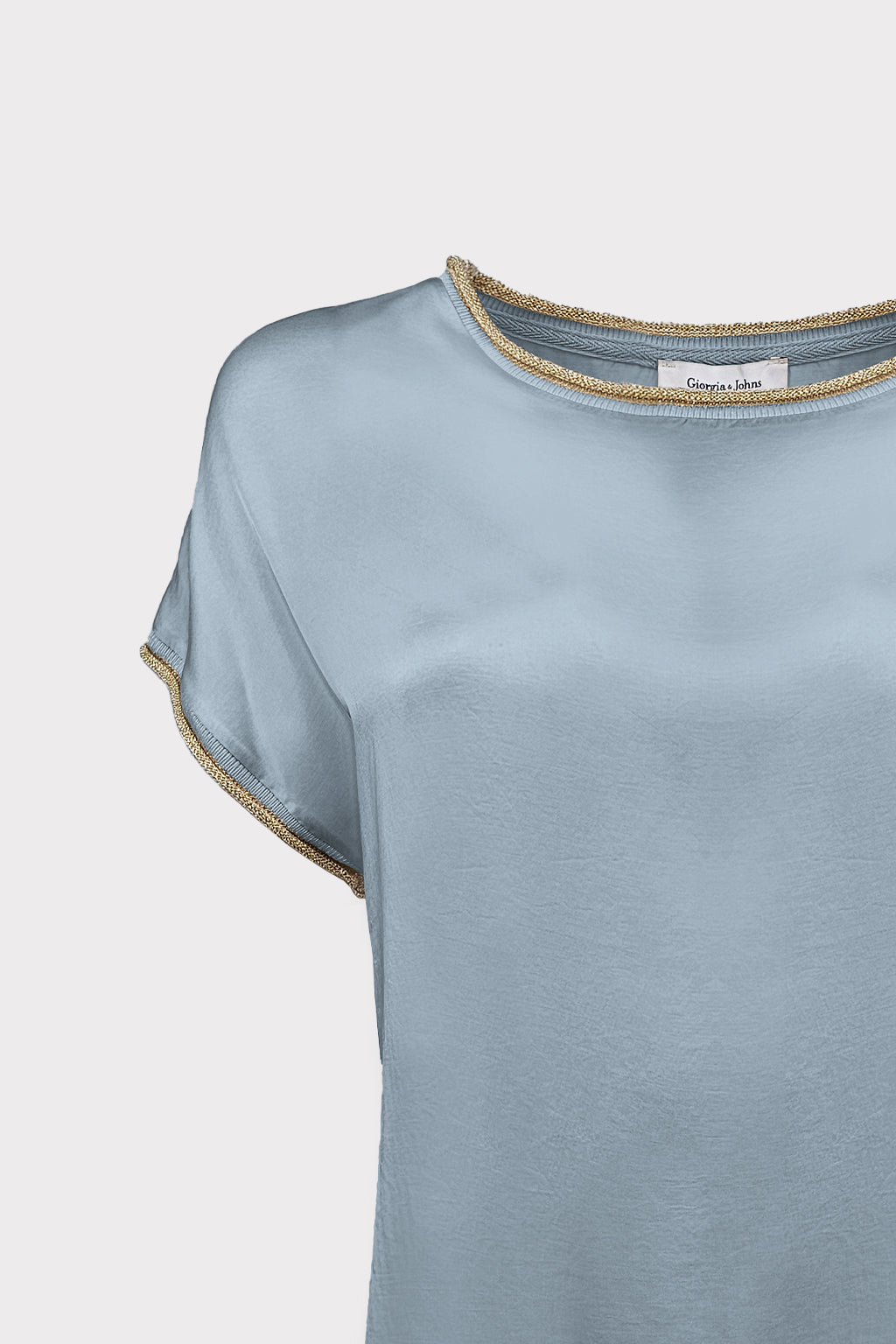 T-shirt collo ricciolo