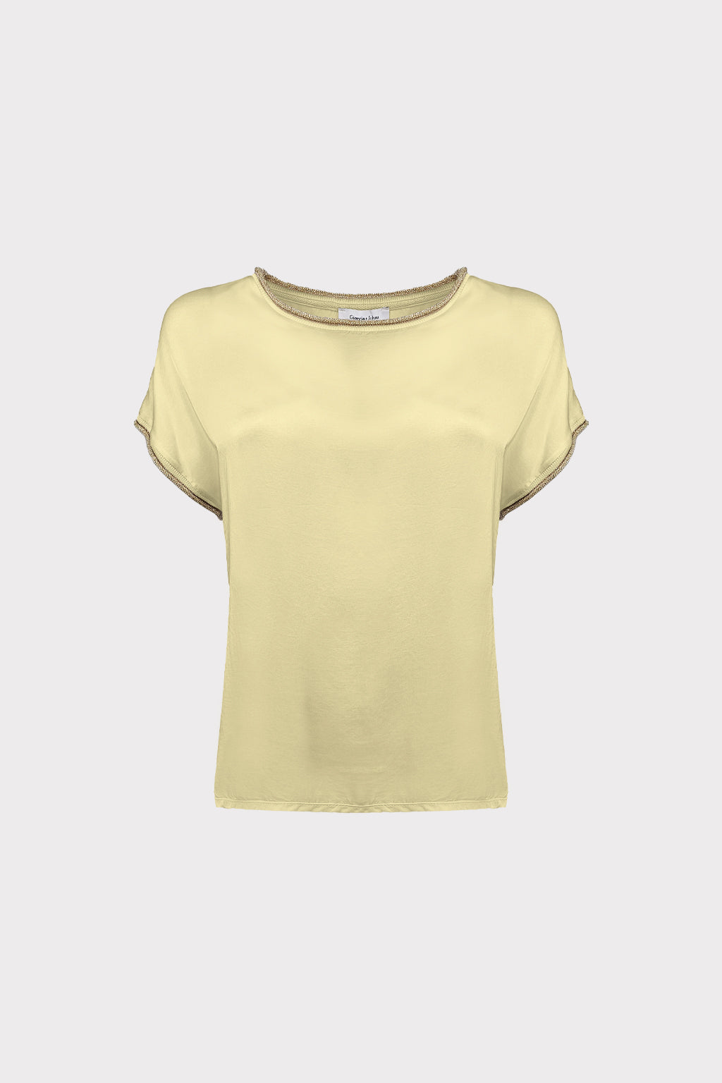 T-shirt collo ricciolo