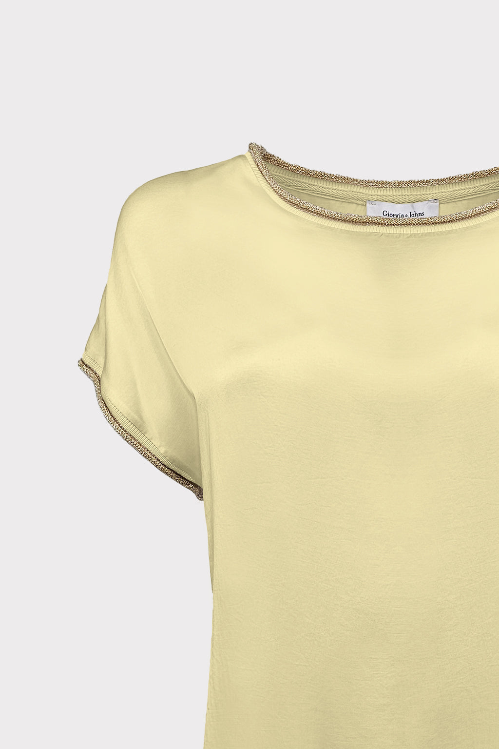 T-shirt collo ricciolo